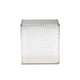 Baxton Studio Armel French Industrial Silver Metal 3-Drawer End Table WHI-JY17B163-Silver-ET