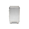 Baxton Studio Davet French Industrial Silver Metal 2-Drawer End Table WHI-JY17B170-Silver-ET