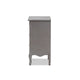 Baxton Studio Capucine Antique French Country Cottage Grey Finished Wood 3-Drawer End Table WHI-JY18A028-Grey-ET