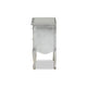 Baxton Studio Leonie Modern Transitional French Brushed Silver Finished Wood and Mirrored Glass 2-Drawer End Table WHI-JY18A035-Silver-ET