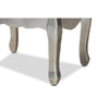 Baxton Studio Leonie Modern Transitional French Brushed Silver Finished Wood and Mirrored Glass 2-Drawer End Table WHI-JY18A035-Silver-ET