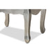 Baxton Studio Leonie Modern Transitional French Brushed Silver Finished Wood and Mirrored Glass 2-Drawer End Table WHI-JY18A035-Silver-ET