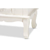 Baxton Studio Callen Classic and Traditional White Finished Wood 3-Drawer End Table WHI-JY18B018-White-3DW-ET