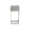 Baxton Studio William Modern French Industrial Silver Metal 1-Drawer End Table WHI-JY1955-ET