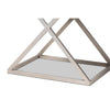 Baxton Studio William Modern French Industrial Silver Metal 1-Drawer End Table