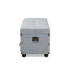 Baxton Studio Flynn Modern Transitional Grey Fabric Upholstered 2-Drawer Storage Trunk Ottoman WHI-JY19A416-Grey-Otto