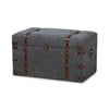 Baxton Studio Palma Modern and Contemporary Transitional Grey Fabric Upholstered Storage Trunk Ottoman WHI-JY20A10L-Grey-Trunk-Otto