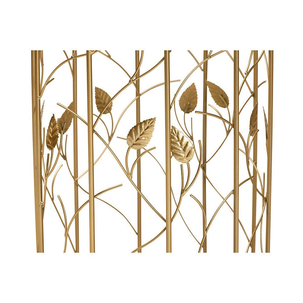 Baxton Studio Anaya Modern and Contemporary Glam Brushed Gold Finished Metal and Glass Leaf Accent End Table WHI-JY20A251-Gold-ET