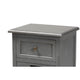 Baxton Studio Sheldon Modern and Contemporary Vintage Grey Finished Wood and Synthetic Rattan 3-Drawer End Table WHI-JY20B072-Grey-ET
