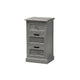 Baxton Studio Sheldon Modern and Contemporary Vintage Grey Finished Wood and Synthetic Rattan 3-Drawer End Table WHI-JY20B072-Grey-ET