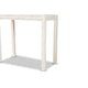 Baxton Studio Lambert Classic and Traditional White Finished Wood 2-Drawer Console Table WHI-JY20B082-White-Console