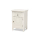 Baxton Studio Lambert Classic and Traditional White Finished Wood 1-Drawer End Table WHI-JY20B083-White-ET