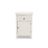 Baxton Studio Lambert Classic and Traditional White Finished Wood 1-Drawer End Table WHI-JY20B083-White-ET