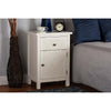 Baxton Studio Lambert Classic and Traditional White Finished Wood 1-Drawer End Table WHI-JY20B083-White-ET