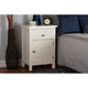 Baxton Studio Lambert Classic and Traditional White Finished Wood 1-Drawer End Table WHI-JY20B083-White-ET