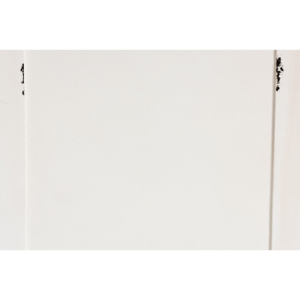 Baxton Studio Levron Classic and Traditional Walnut Brown and Antique White Finished Wood 3-Drawer End Table