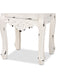 Baxton Studio Levron Classic and Traditional Two-Tone Walnut Brown and Antique White Finished Wood 2-Drawer End Table