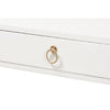 Baxton Studio Beagan Modern and Contemporary White Finished Wood and Gold Metal 2-Drawer Console Table