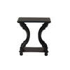 Baxton Studio Cianna Classic and Traditional Black Wood End Table WHI-JY21A025-Black-Wooden-ET