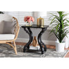 Baxton Studio Cianna Classic and Traditional Black Wood End Table WHI-JY21A025-Black-Wooden-ET