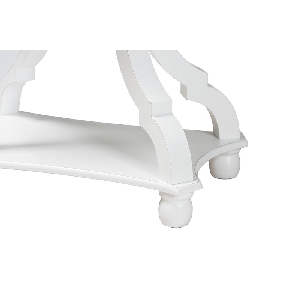 Baxton Studio Cianna Classic and Traditional White Wood End Table WHI-JY21A025-White-Wooden-ET