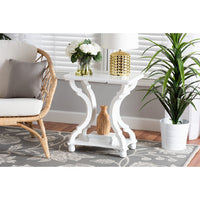 Baxton Studio Cianna Classic and Traditional White Wood End Table