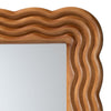 Baxton Studio Acantha Modern Walnut Brown Scallop-framed Accent Mirror WHI-JY23A380-Mirror