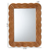 Baxton Studio Acantha Modern Walnut Brown Scallop-framed Accent Mirror WHI-JY23A380-Mirror