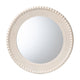 Baxton Studio Grazia Modern Round Beaded-framed Accent Mirror in Pearl White WHI-JY23A389-Mirror