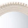 Baxton Studio Grazia Modern Round Beaded-framed Accent Mirror in Pearl White WHI-JY23A389-Mirror