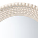 Baxton Studio Grazia Modern Round Beaded-framed Accent Mirror in Pearl White WHI-JY23A389-Mirror