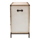 Baxton Studio Benton Vintage White Canvas 4-Drawer Storage Cabinet WHI-JY23B238-White-Cabinet