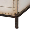 Baxton Studio Benton Vintage White Canvas 4-Drawer Storage Cabinet WHI-JY23B238-White-Cabinet