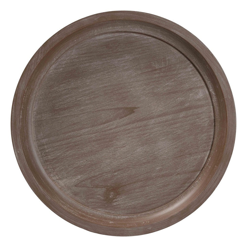 Baxton Studio Westlyn French Country Antique Brown Wood End Table WHI-JY24A183-Brown-ET