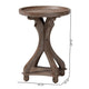 Baxton Studio Westlyn French Country Antique Brown Wood End Table WHI-JY24A183-Brown-ET
