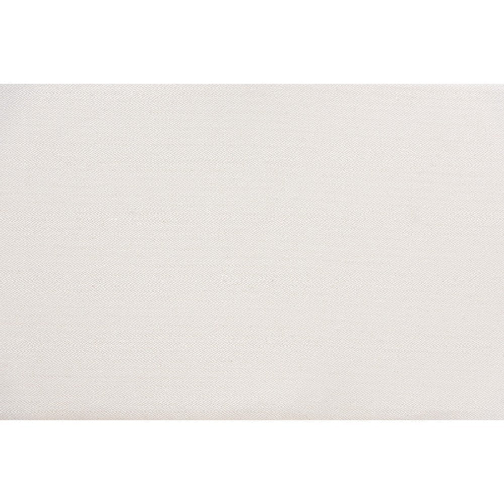 Baxton Studio Jayden Modern Bohemian White Fabric Upholstered and Natural Brown Finished Rattan 5-Piece Living Room Set