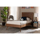 Baxton Studio Jiro Mid-Century Modern Walnut Brown Finished Wood Twin Size Platform Bed WHI-Jiro-Ash-Walnut-Twin