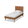 Baxton Studio Jiro Mid-Century Modern Walnut Brown Finished Wood Twin Size Platform Bed WHI-Jiro-Ash-Walnut-Twin