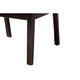 bali & pari Joana Modern Bohemian Dark Brown Mahogany Wood and Natural Seagrass Dining Arm Chair WHI-Joana-Mahogany-AC