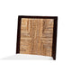 bali & pari Joana Modern Bohemian Dark Brown Mahogany Wood and Natural Seagrass Dining Side Chair WHI-Joana-Mahogany-DC