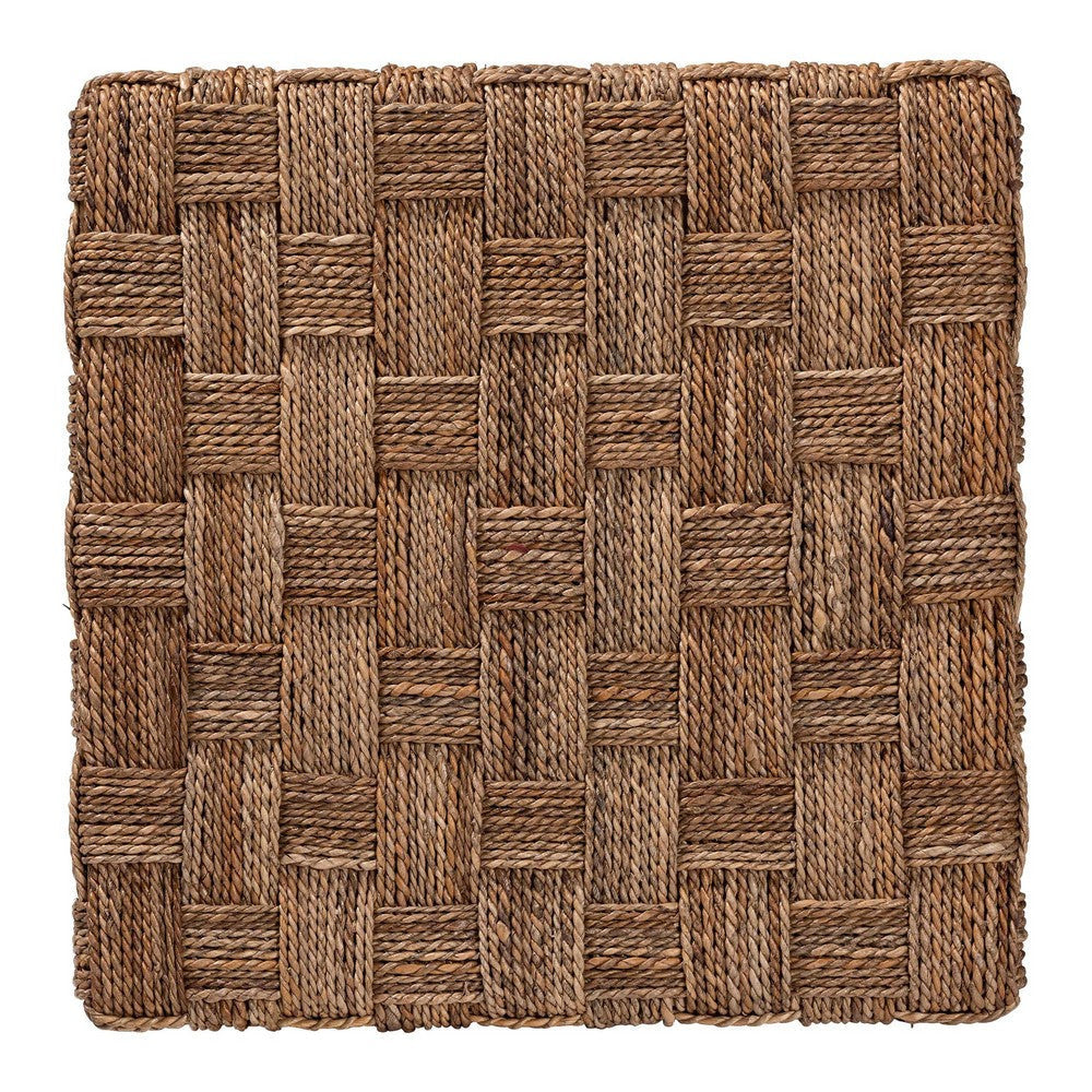 bali & pari Karina Bohemian Natural Seagrass End Table WHI-KARINA-Wooden-ET