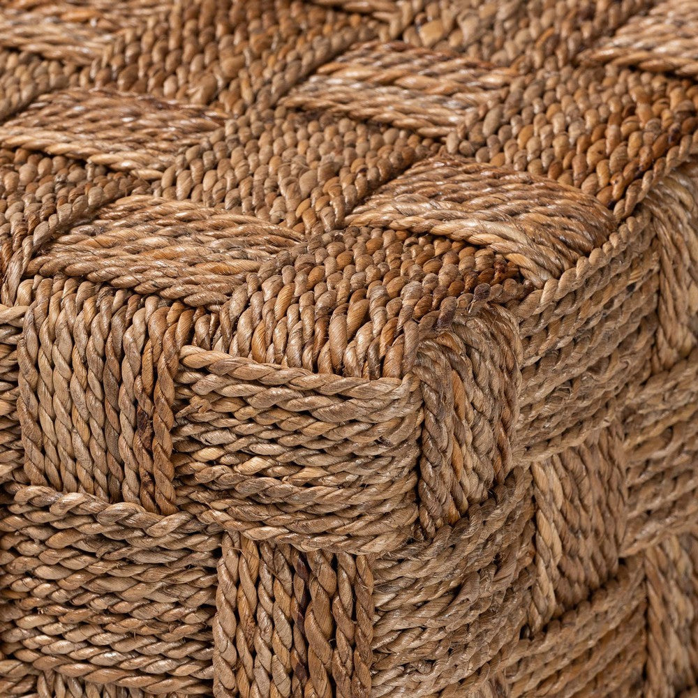 bali & pari Karina Bohemian Natural Seagrass End Table WHI-KARINA-Wooden-ET