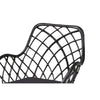 Baxton Studio Ballerina Modern Bohemian Black Finished Wood and Rattan 5-Piece Dining Set WHI-KYG003C-Black-5PC-Dining-Set