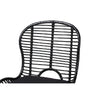 Baxton Studio Brenna Modern Bohemian Black Finished Wood and Rattan 5-Piece Dining Set WHI-KYG005C-Black-5PC-Dining-Set