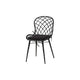 Baxton Studio Aniceta Modern Bohemian Black Finished Wood and Rattan 7-Piece Dining Set WHI-KYG013C-Black-7PC-Dining-Set