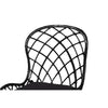 Baxton Studio Aniceta Modern Bohemian Black Finished Wood and Rattan 7-Piece Dining Set WHI-KYG013C-Black-7PC-Dining-Set