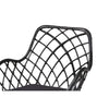 Baxton Studio Aniceta Modern Bohemian Black Finished Wood and Rattan 7-Piece Dining Set WHI-KYG013C-Black-7PC-Dining-Set