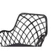 Baxton Studio Aniceta Modern Bohemian Black Finished Wood and Rattan 7-Piece Dining Set WHI-KYG013C-Black-7PC-Dining-Set