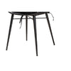 Baxton Studio Aniceta Modern Bohemian Black Finished Wood and Rattan 7-Piece Dining Set