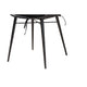 Baxton Studio Aniceta Modern Bohemian Black Finished Wood and Rattan 7-Piece Dining Set